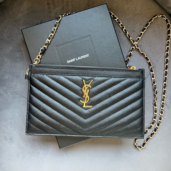 New Saint Laurent Monogram Wristlet - Picture 1 of 15